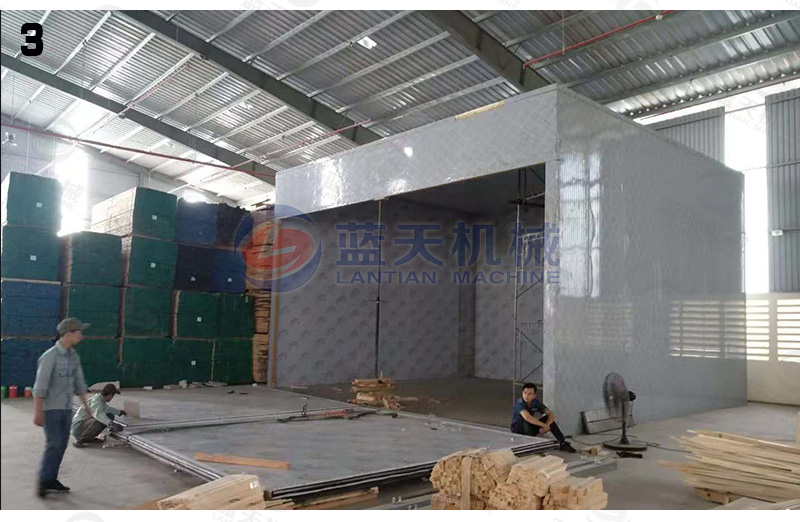 木炭烘干機安裝現場